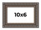 Photo Size Ornate Black Picture Frame - UV Acrylic, Foam Board Backing, Hanging Hardware